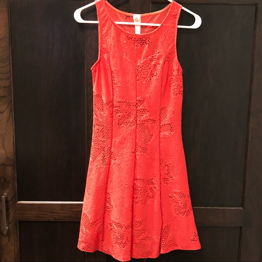 Coral summer dress